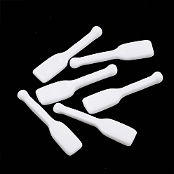 White Resin Cabochons, Rowing Paddle, White, 21x4.5x1.5mm