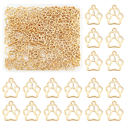 Античное Золото Тибетский стиль сплава цинка подвески, собака отпечатки лап, без свинца и без кадмия, античное золото , 19.6x17x1.5 мм, отверстие : 2 мм, 150 шт / коробка