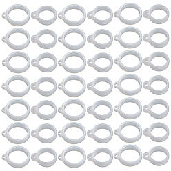 Прозрачный 60шт 2 стиль силиконовый кулон, для изготовления электронных стилусов и зажигалок, кольцо, прозрачные, 29x13~24.5x7 мм, отверстие : 3 мм, 30 шт / стиль