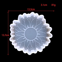 Цветок Пищевые силиконовые формы, формы помады, для украшения торта поделки, цвет шоколада, конфеты, УФ-смола и эпоксидная смола, белые, цветок, 137x135x31 мм