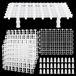 White PP Plastic Fish Tank Bottom Isolation Board, Rectangle, White, 264x200x12mm