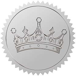 Crown 34 листы с тиснением из серебряной фольги, наклейка с изображением питомца, печать сертификата награды, металлические наклейки с печатью, корона, 211x165 мм, наклейки: 50 мм, 12шт / лист