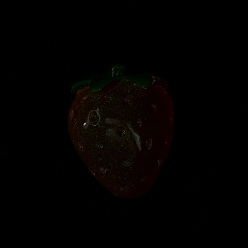 Клубника Украшения из светящейся смолы, украшения для дома, светится в темноте, клубника, 19x14x13.5 мм