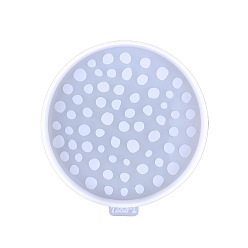 Круглые Подставка для подставок своими руками, пищевая силиконовая форма, формы для литья смолы, для уф-смолы, изготовление изделий из эпоксидной смолы, белые, круглые, 105x10 мм