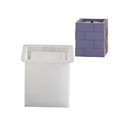 Квадрат Силиконовые формы, формы для свечей, формы для литья гипсовой смолы, белые, квадратный, 85x81 мм