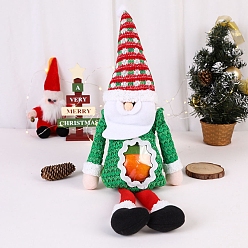 Santa Claus Рождественское украшение куклы из ткани, для партии, украшения для домашнего рабочего стола, Дед Мороз, 480x190 мм