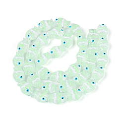 Нектар Нити из прозрачного стекла и эмали, бусины ручной работы, рыба, нектар, 14.5x10~10.5x6~7.5 мм, отверстие : 0.6~0.9 мм, около 35 шт / нитка, 24.41~25'' (62~63.5 см)