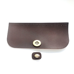 Кокосово-Коричневый Набор для вязания крючком рюкзака своими руками, включая чехол из искусственной кожи и застежки, кокосового коричневый, 23x10x0.15 см