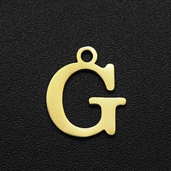 Letter G 201 прелести нержавеющей стали, лазерная резка, буквы, золотые, letter.g, 12x10x1 мм, отверстие : 1.5 мм