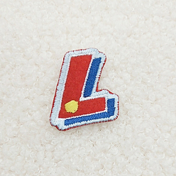 Letter L Computerized Embroidery Cloth Iron on/Sew on Patches, Costume Accessories, Appliques, Letter.L, 32x28mm