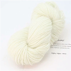 White Mohair Yarns, Squirrel Mohair Yarns, Crocheting Yarn for Winter Sweater Hat Scarf, White, 3mm