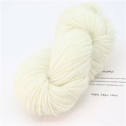 Weiß Mohairgarne, Eichhörnchen-Mohairgarne, Häkelgarn für Winterpullover, Mütze, Schal, weiß, 3 mm