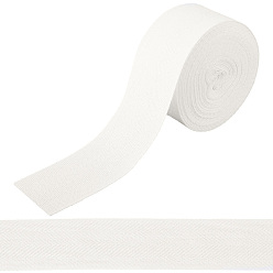 Blanc Des rubans de coton, pour les accessoires vestimentaires, blanc, 2 pouces (50 mm), environ 10.94 yards (10m)/pc