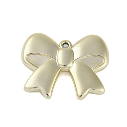 Золотой Пластмассовые подвески ccb, бантом, золотые, 45x55x9 мм, отверстие : 3 мм