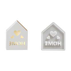 Дом Силиконовые формы, изготовление украшений, формы для литья смолы, для уф-смолы, изготовление ювелирных изделий из эпоксидной смолы, дом, 121x91x7 мм
