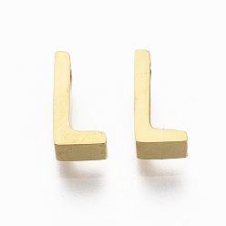 Letter L 201 Edelstahl Reize, golden, letter.l, 8x4x3 mm, Bohrung: 1.6 mm