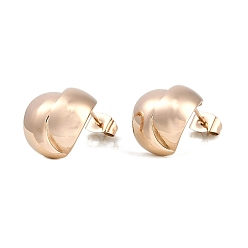 Розовое Золото 304 из нержавеющей стали серьги, розовое золото , 14.5x12.5 мм
