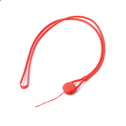 Красный Мобильные лямки из силиконового шнура, регулируемый шнурок для телефона, красные, 47 см
