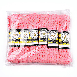 Фламинго Ленты из полипропиленового волокна, форма волны, фламинго, 7~8 мм, 15 двор / пачка, 6 расслоения / мешок