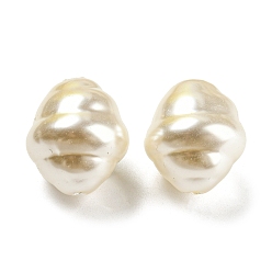 Beige ABS Plastic Imitation Pearl Bead, Bicone, Beige, 24.5x21mm, Hole: 2.6mm, about 110pcs/500g