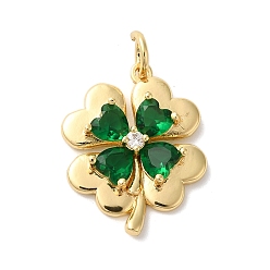 Зеленый Стойка металлическая латунная микропрофилированная кубическая циркония подвески, со стеклом, долговечный, без свинца и без кадмия, лист, с целью перехода в кольце, золотые, зелёные, 19x15.5x3.5 мм, отверстие : 3 мм