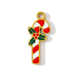 Красный 304 нержавеющей стальной эмали подвески, прелести леденца, ионное покрытие (ip), реальный 18 k позолоченный, красные, 16x7 мм