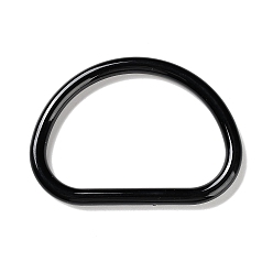 Черный D-образные ручки для пластиковых пакетов, для замены ремней для мешков, арка, чёрные, 8.7x12.1x1 см, Внутренний диаметр: 6.9x10.05 cm