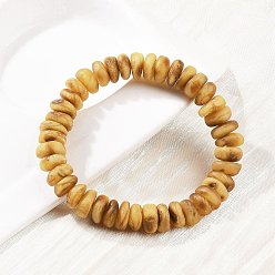 Янтарный Браслеты из натурального янтаря с эластичными бусинами для мужчин и женщин, самородки, внутренний диаметр: 2 дюйм (5.2 см)
