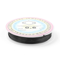 Черный Медная проволока, долговечный, чёрные, 22 датчик, 0.6 мм, около 19.68 футов (6 м) / рулон