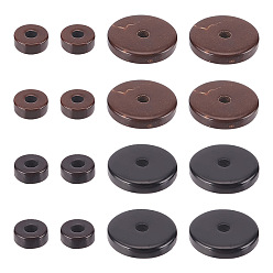 (52) Непрозрачная лаванда 500шт 4 стили кокосовые бусины нити, Heishi бусы, Плоский круглый / диск, разноцветные, 5~10x2 мм, отверстие : 1.5 мм