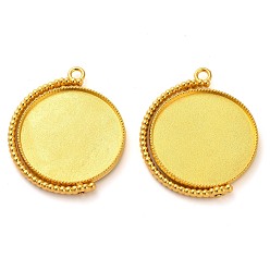 Золотой Цинк настройками подвески сплава кабошон, поворотные подвесные безели, плоско-круглые, золотые, лоток : 30 мм, 41x35x3.5 мм, отверстие : 2.5 мм