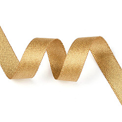 (932FM) Темно-синий аква-матовый с подкладкой Полиэстеровая атласная проволочная лента, для подарочной упаковки, темно-золотистые, 3/8 дюйм (10 мм), около 100.00 ярдов (91.44 м) / рулон