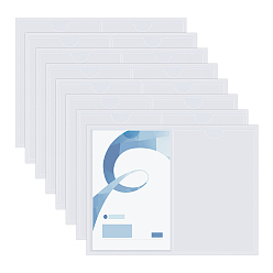 Clear PVC Card Sleeves, Self-adhesive Card Holder, Rectangle, Clear, 200x155x0.5mm