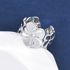 Цветок 304 из нержавеющей стали манжеты кольца, цвет нержавеющей стали, цветок, 16 мм, внутренний диаметр: 18 мм