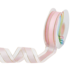 Pink 1рулонная полиэфирная лента, кружевной отделкой, аксессуары для одежды, розовые, 1-5/8 дюйм (40 мм), около 50.00 ярдов (45.72 м) / рулон