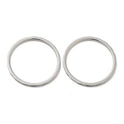 Нержавеющая Сталь Цвет Не тускнеет 304 простые кольца из нержавеющей стали, цвет нержавеющей стали, размер США 9 (18.9 мм)