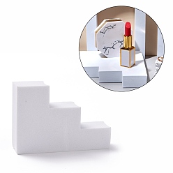 White EVA Foam Photography Props, 3D Geometric Shooting Backgrounds, Jewelry Display Base, Stairs, White, 70x99x24mm
