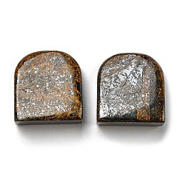 Bronzite Natural Bronzite Pendants, Square Charms, 24~24.5x22~22.5x8~9mm, Hole: 1.5mm
