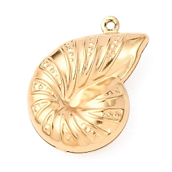 Shell Shape 304 подвески из нержавеющей стали, раковина, 22.5x16x6.5 мм, отверстие : 1 мм