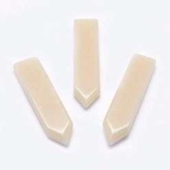 Другие Нефриты Натуральные окрашенные нефритовые кабошоны, меч, 51.5~54x12.5~14x5~6 мм