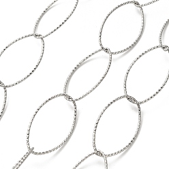 Нержавеющая Сталь Цвет 304 кабельные цепи из нержавеющей стали, пайки, цвет нержавеющей стали, 35x19x1 мм