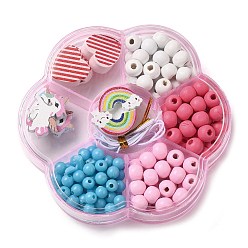 Mixed Shapes Тема детского дня, набор украшений из кленового дерева, наборы для изготовления своими руками, разнообразные, 12~19.5x18.5~23x5~7 мм, отверстие : 2 мм