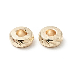 Золотой Латунные бусины, без кадмия и без свинца, плоско-круглые, золотые, 4.8x2 мм, отверстие : 1.8 мм