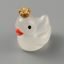 Прозрачный Украшения в виде короны из светящейся смолы, светится в темноте, Микропейзаж мох аквариум ландшафтное украшение, прозрачные, 18.5x17x13 мм