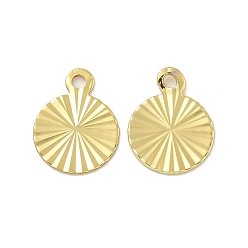 Плоский Круглый Стойки обшивки латунные прелести, долговечный, без свинца и без кадмия, реальный 18 k позолоченный, разнообразные, плоско-круглые, 12x9x0.5 мм, отверстие : 1.2 мм