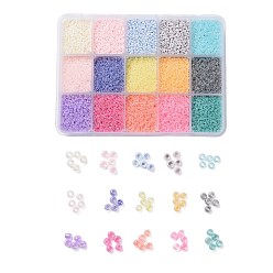 Mixed Color FGB 375G Grade A Round Glass Seed Beads, Ceylon, Mixed Color, 12/0, 2.3x1.5mm, Hole: 1mm