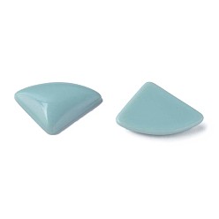 Aqua Opaque Acrylic Cabochons, Triangle, Aqua, 19.5x28x5mm, about 354pcs/500g
