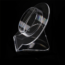 Прозрачный Пластиковый держатель для демонстрации отдельных браслетов, для хранения браслетов, прозрачные, 4.5x6.3x5.4 см