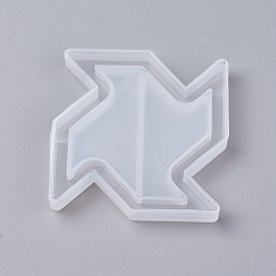Weiß Shaker-Form, DIY Treibsand Schmuck Silikonformen, Gießformen aus Harz, für UV-Harz, Epoxidharz Schmuckherstellung, Windmühle, weiß, 57x57x8 mm, Innengröße: 55x55 mm