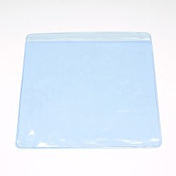 Лазурный Квадрат пвх почтовый замок сумки, многоразовые упаковочные пакеты, мешок с самоуплотнением, лазурный, 15x15 см, односторонняя толщина: 4.5 мил(0.115мм)